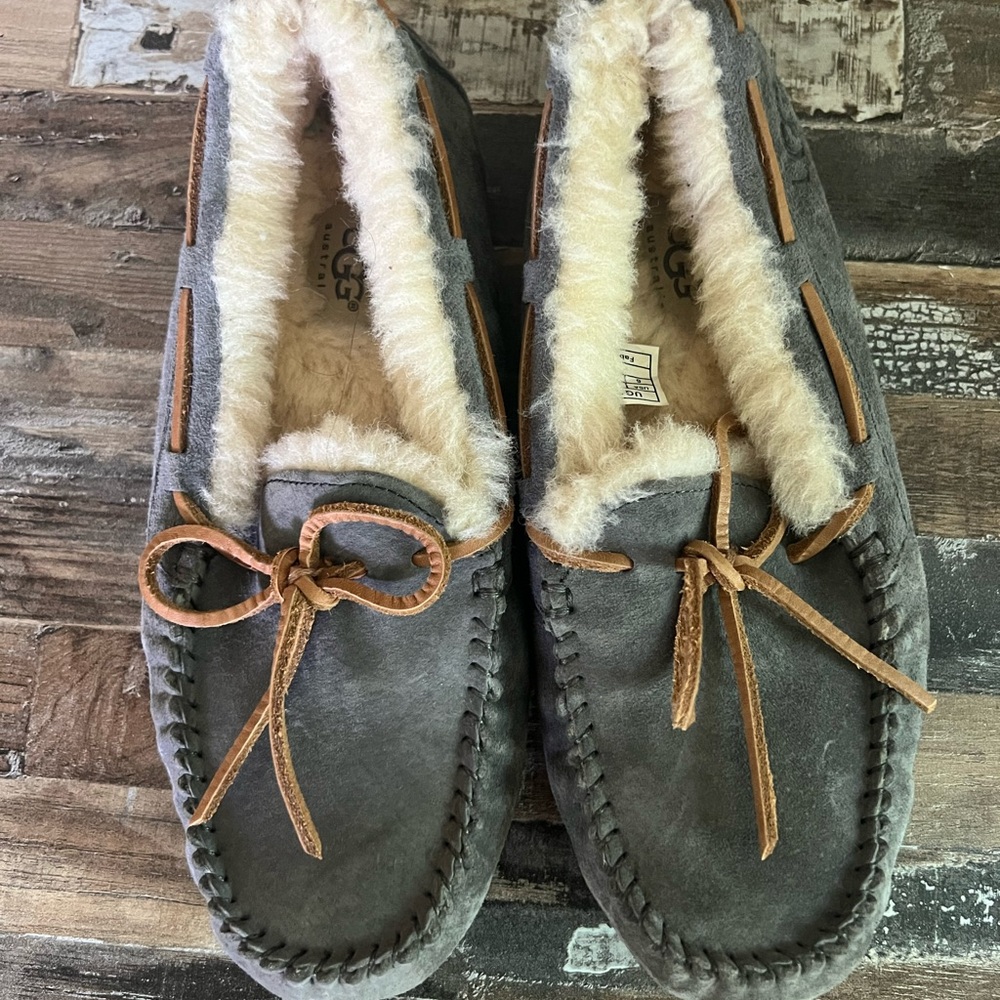 UGG Women's Gray Moccasins